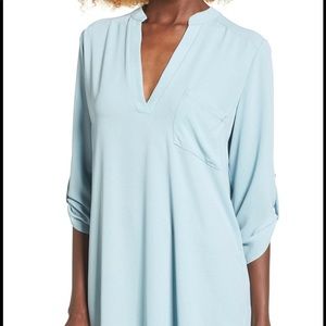 Lush Roll Tab Tunic 3/4 Sleeve